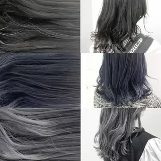 セミロング カラー パーマ ヘアアレンジ ネイル マツエク・マツパ 韓国風ベージュ🤎 赤みなし🌿横浜🤎のヘアスタイル