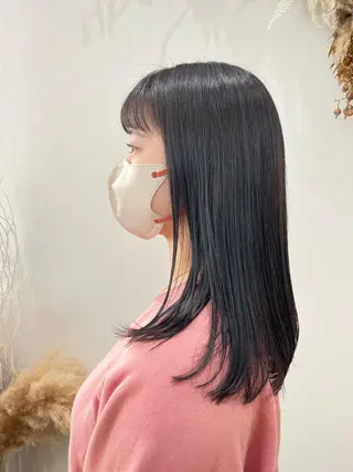 カラー 松本 玲菜のヘアスタイル