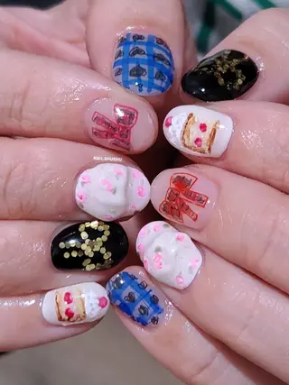 ネイル 3dパーツ/流行り 👧shushu❤️のネイルデザイン
