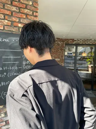 メンズ ショート 顔周りレイヤー/マオのヘアスタイル