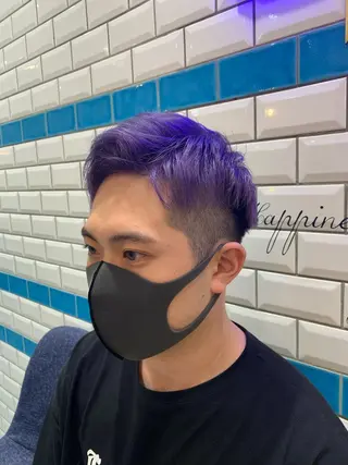 ショート カラー メンズ 新宿/韓国レイヤー 髪質改善カラー/角所のヘアスタイル