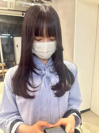 セミロング 🎀韓国/髪質改善 長野美和🎀のヘアスタイル