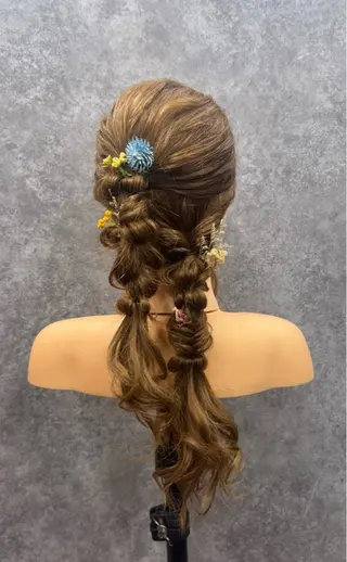 セミロング ヘアアレンジ cocoa【ココア】船橋所属・cocoa船橋🦄 chinamiのヘアスタイル