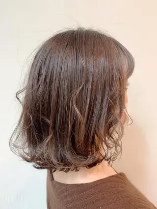 ミディアム カラー パーマ ヘアアレンジ ecru🕊️堀内 眞帆のヘアスタイル