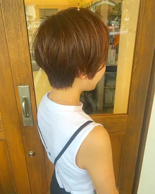 ショート カラー ヘアアレンジ glad hairのヘアスタイル