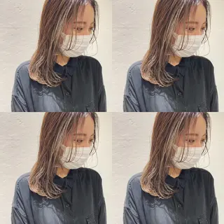 セミロング パーマ ヘアアレンジ 竹内啓太 ボブのヘアスタイル