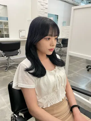 ミディアム 尚弥/顔まわりの神様 レイヤー/韓国風のヘアスタイル