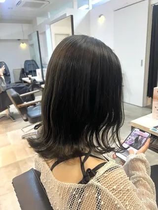ミディアム カラー 🥀韓国ヘア🥀 宮津真菜のヘアスタイル