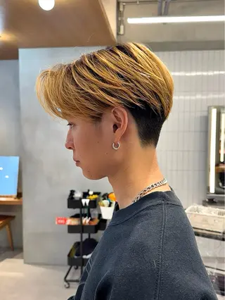 メンズ nicoTOKYO 原宿所属・センターパート /メンズ/海野颯生のヘアスタイル