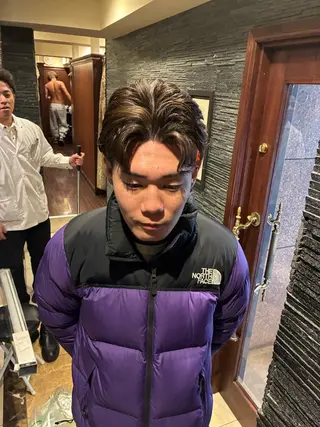 パーマ メンズ 和賀 一馬のヘアスタイル