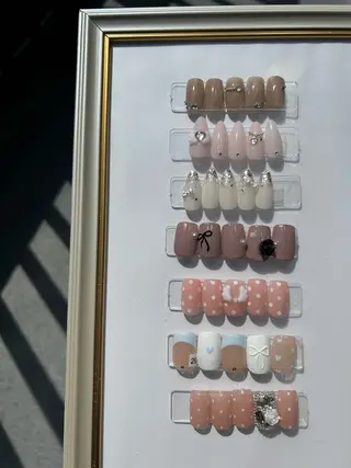 ネイル Ogawa/持ち込み 長さだしパラジェルのネイルデザイン