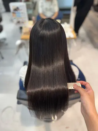 ロング 山崎結菜 🫧透明感カラーのヘアスタイル