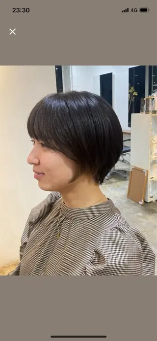 ショート カラー RIN／韓国ヘア レイヤーカットのヘアスタイル