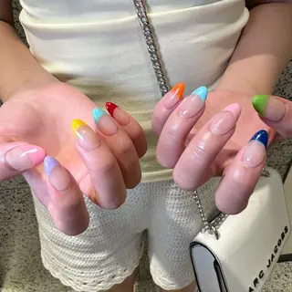 ネイル RIEKO🍒 ワンホン♡推しネイルのネイルデザイン