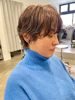 ショート パーマ pole所属・【pole】 minaのヘアスタイル