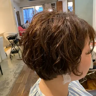 ショート パーマ 【azure横浜】 🧸misaki🌸のヘアスタイル