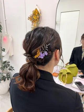 セミロング カラー 暖色カラー／ ヘアセット🌛櫻井舞のヘアスタイル