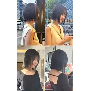ミディアム オオタ ユキのヘアスタイル