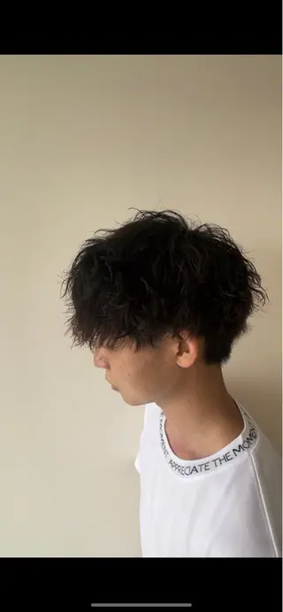 パーマ メンズ 吉田 剛のヘアスタイル