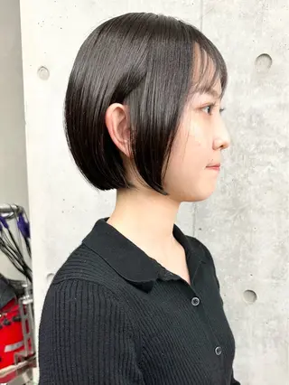 ミディアム 小顔ボブ/お悩み解決 /ボブパーマ/とういのヘアスタイル