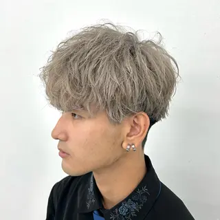 ショート カラー メンズ 【メンズパーマ特化】 🍏網中勇喜のヘアスタイル