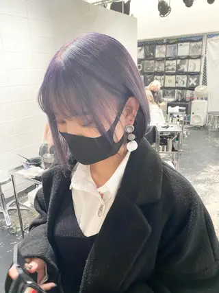 ミディアム カラー パーマ ヘアアレンジ メンズ nico TOKYO 渋谷所属・ブリーチ　ハイトーン 特化🌈フジタハルキのヘアスタイル