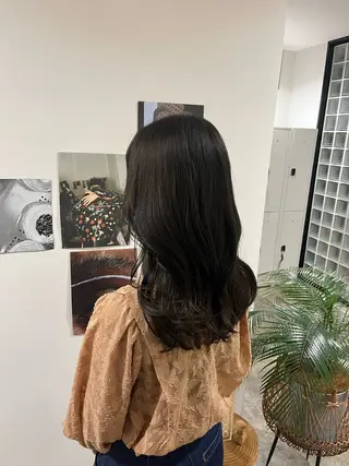 セミロング 🟡ひろの/ツヤ カラー/髪質改善🟡のヘアスタイル