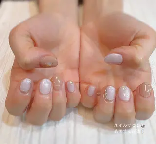 ネイル 森のさんぽ道所属・ショートネイル 森のさんぽ道のネイルデザイン