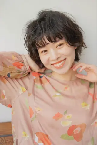 ショート 骨格/顔タイプ/ パーソナルカラー菅原のヘアスタイル