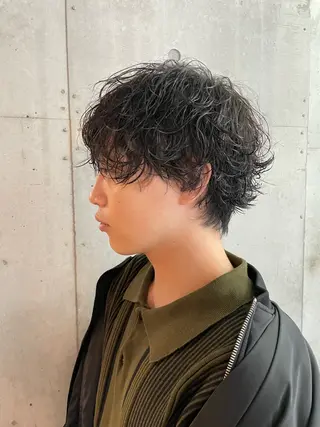 ミディアム パーマ メンズ 🔥メンズ特化パーマ 🦖増田弘明🦖のヘアスタイル