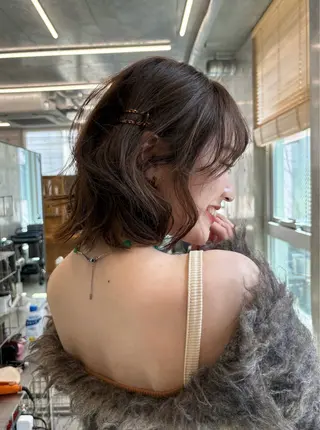 ミディアム カラー レイヤー/韓国ヘア/ 梅田/中崎町のヘアスタイル