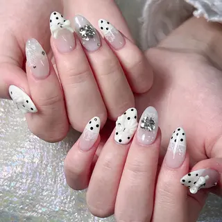 ネイル 長いだし/スカルプ/ パラシェルN.oneのネイルデザイン