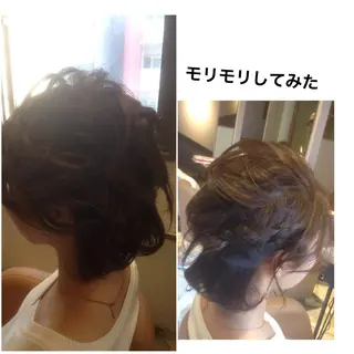 ショート ヘアアレンジ yeope所属・ハイトーンカラー ブリーチ専門・天神のヘアスタイル