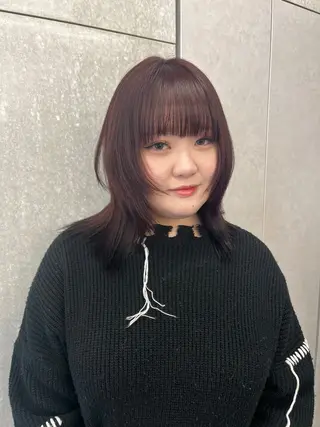 ミディアム 林 菜月のヘアスタイル