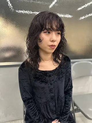 セミロング パーマ お悩み解決パーマ hana🩰のヘアスタイル