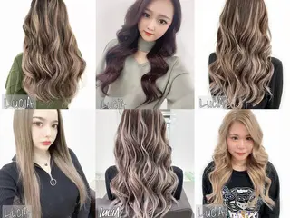 ロング LuciA/エクステ カラーのヘアスタイル