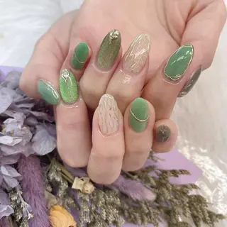 ネイル 🦋ネイルサロン ブラン🌈ゆりのネイルデザイン