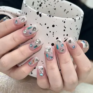 ネイル 長いだし/スカルプ/ パラシェルN.oneのネイルデザイン