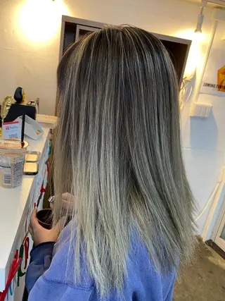 ロング カラー ヘアアレンジ 【艶髪×韓国風】 毛流れ職人 RYOのヘアスタイル