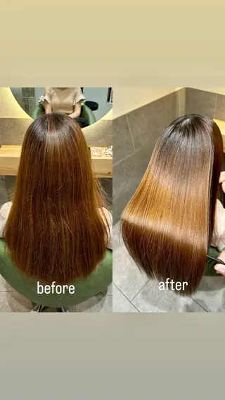 ロング クセ/うねり改善/ 縮毛矯正🫧ゆりのヘアスタイル