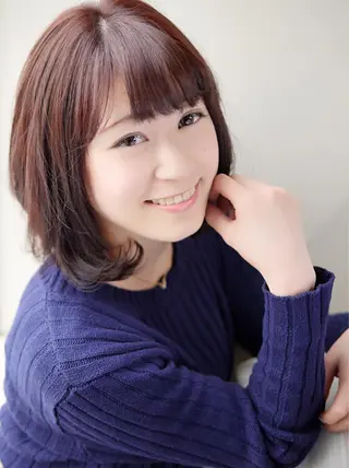 ミディアム セミロング カラー 小林 香織のヘアスタイル