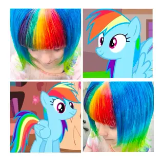 ミディアム カラー GARU-ガル-所属・TSUNO🦖 派手髪/オタク美容師のヘアスタイル