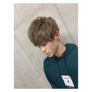 ショート カラー ヘアアレンジ メンズ ange☞ soutaのヘアスタイル