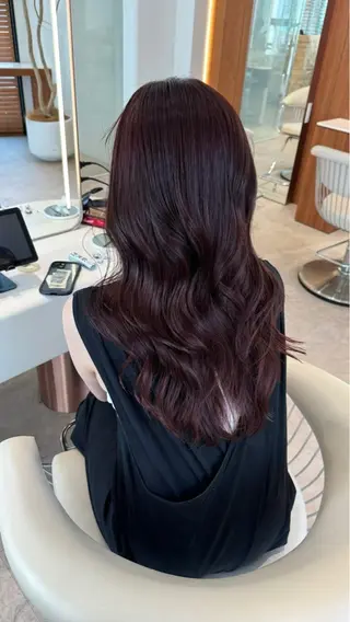 セミロング カラー 渋谷／透明感カラー kuttiのヘアスタイル