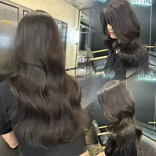 ロング カラー オリーブベージュ 🫒🩶Rianaのヘアスタイル