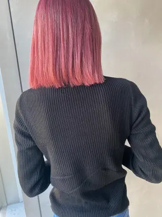 ミディアム カラー ヘアアレンジ #ブリーチカラー Akihoのヘアスタイル