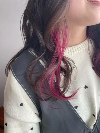 セミロング カラー otto滑川市 yukaのヘアスタイル