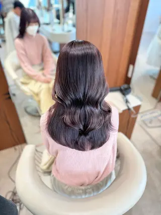ロング カラー 韓国レイヤー🇰🇷 韓国研修◎渋谷カイトのヘアスタイル