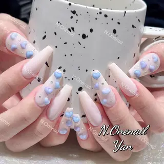 ネイル 長いだし/スカルプ/ パラシェルN.oneのネイルデザイン