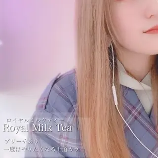 セミロング カラー ナカタケ ユウのヘアスタイル